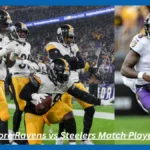 Baltimore Ravens vs Steelers Match Player Stats