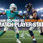 Miami Dolphins vs Chicago Bears Match Player Stats