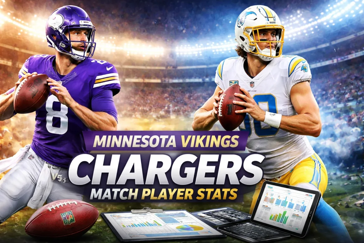 Minnesota Vikings vs Chargers Match Player Stats