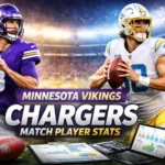 Minnesota Vikings vs Chargers Match Player Stats