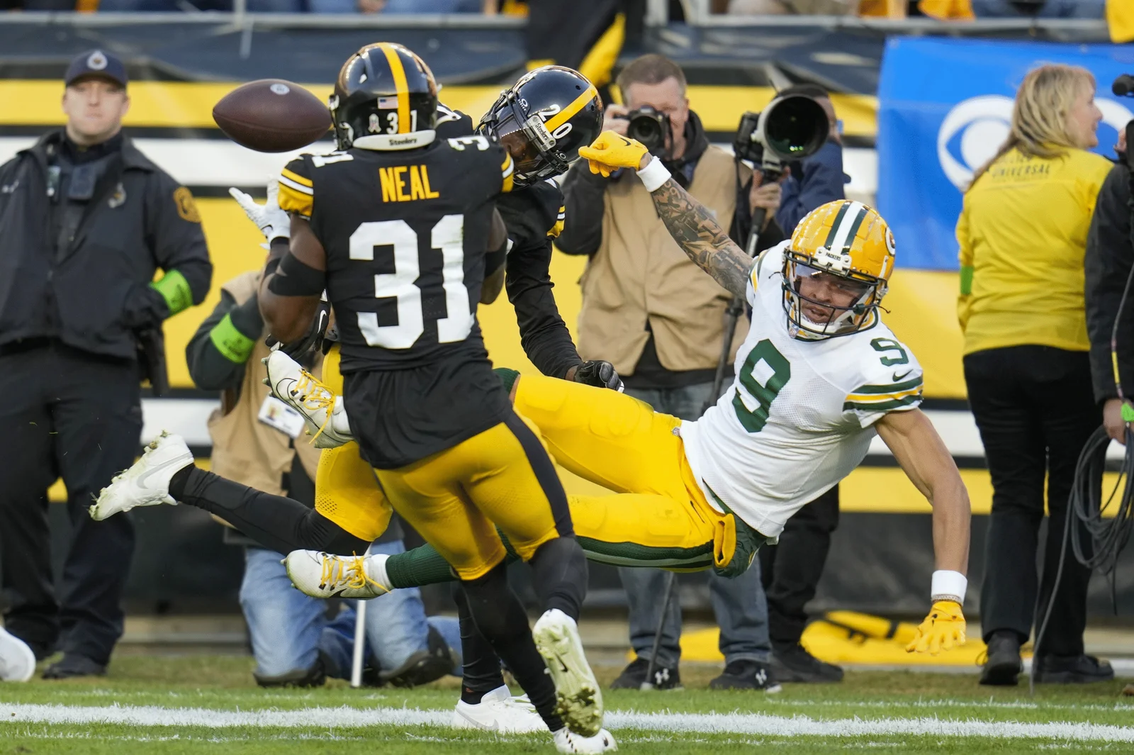 Green Bay Packers vs Pittsburgh Steelers Match Player Stats