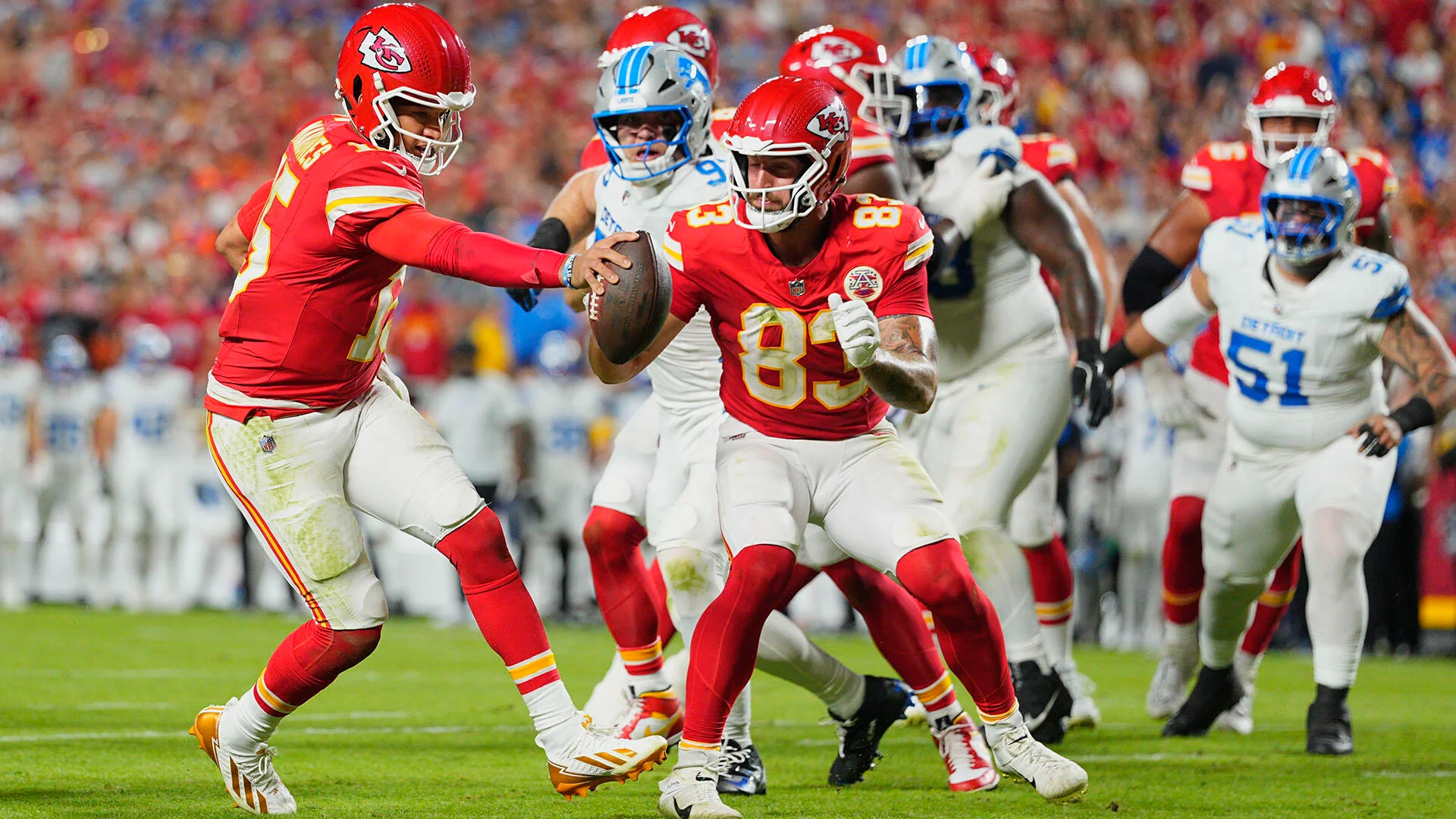 Detroit Lions vs Kansas City Chiefs Match Player Stats