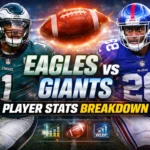 Philadelphia Eagles vs New York Giants Match Player Stats