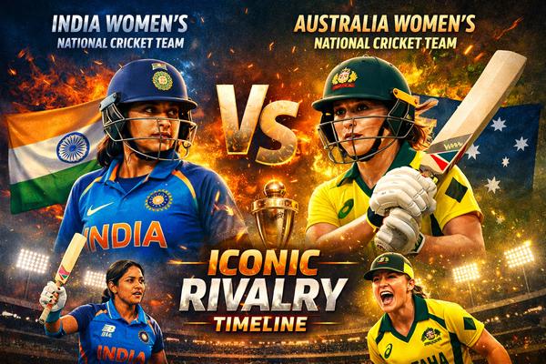 India Women’s National Cricket Team vs Australia Women’s National Cricket Team Timeline