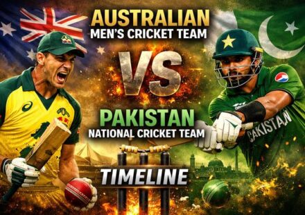 Australian Men’s Cricket Team vs Pakistan National Cricket Team Timeline