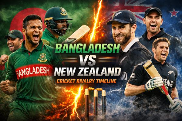 Bangladesh National Cricket Team vs New Zealand National Cricket Team Timeline