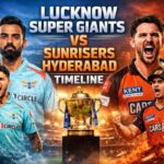 Lucknow Super Giants vs Sunrisers Hyderabad Timeline